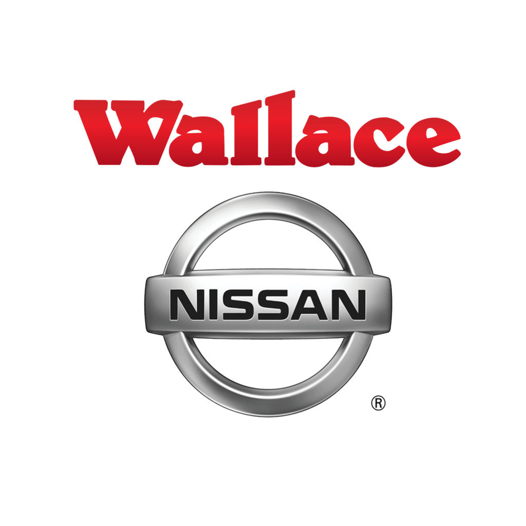 Wallace Nissan Large Logo with OEM nisssan logo Palm Beach Gardens North Palm Beach Jupiter Nissan Dealership. Altima, Rogue or Murano