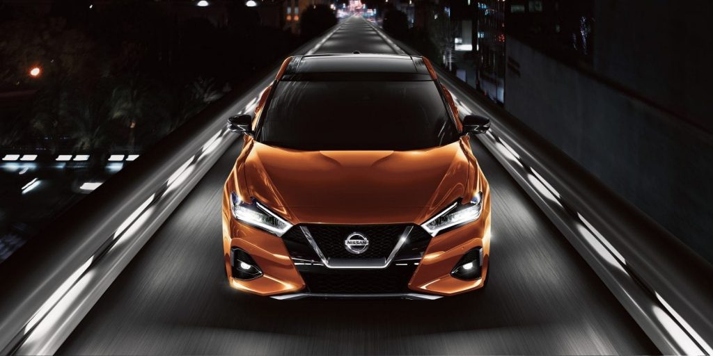 Front View of Nissan Maxima Wallace Nissan Palm Palm Beach Gardens Jupiter Palm City Port Saint Lucie Vero BeachNissan Dealership. Altima, Rogue or Murano