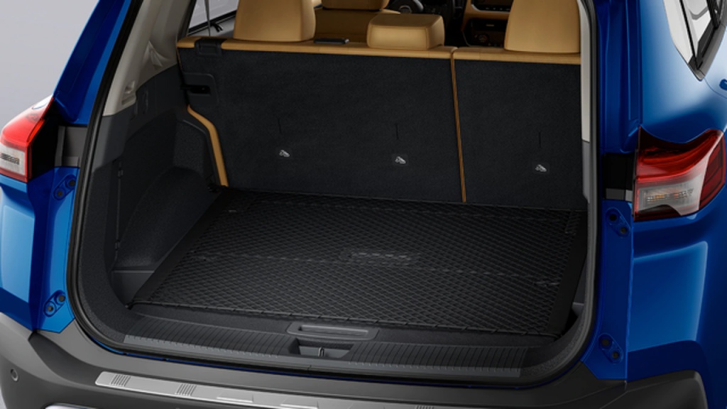 Cargo trunk space inside the 2022 Nissan Rogue Sport.