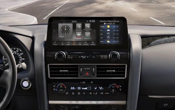 2023 Nissan Armada touchscreen and front console | Wallace Nissan in Stuart FL