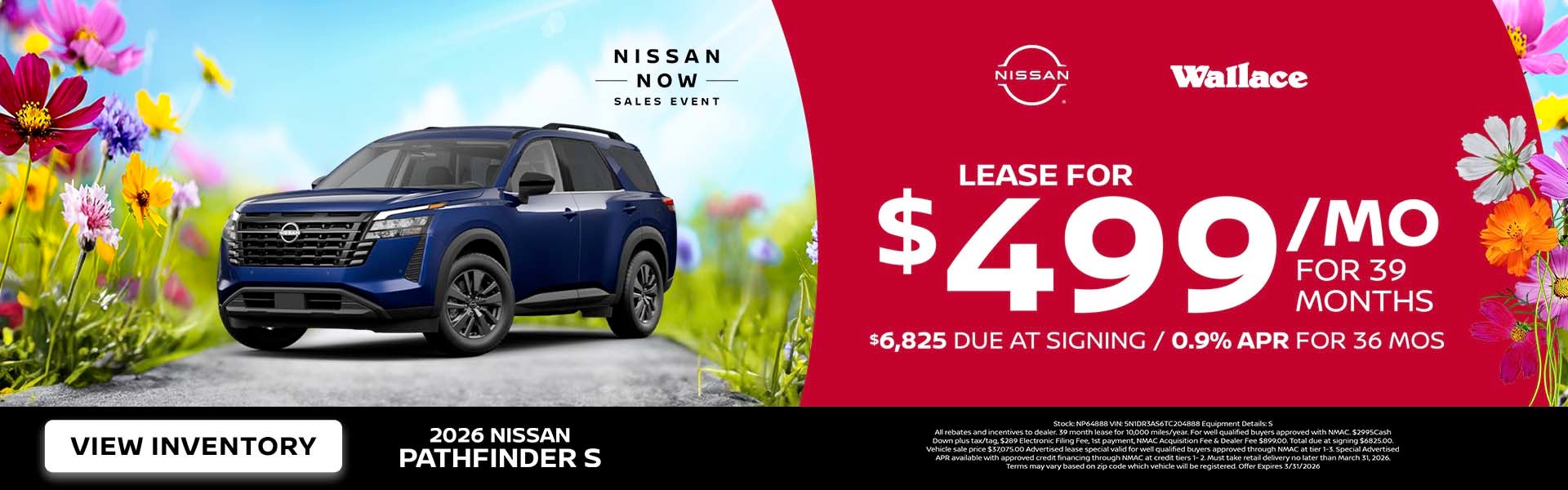 Nissan Pathfinder Special Offer