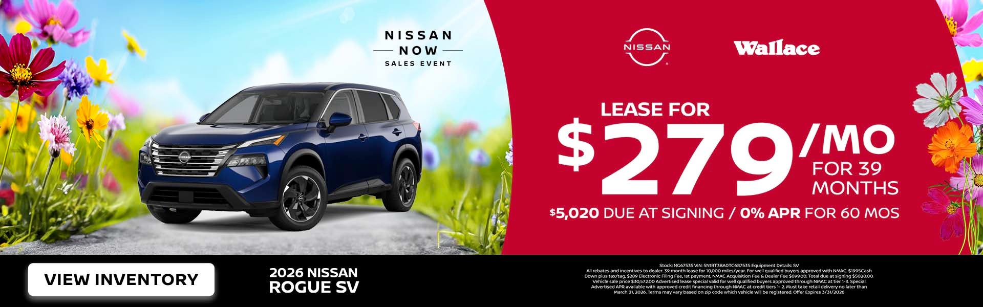 Nissan Rogue Special Offer