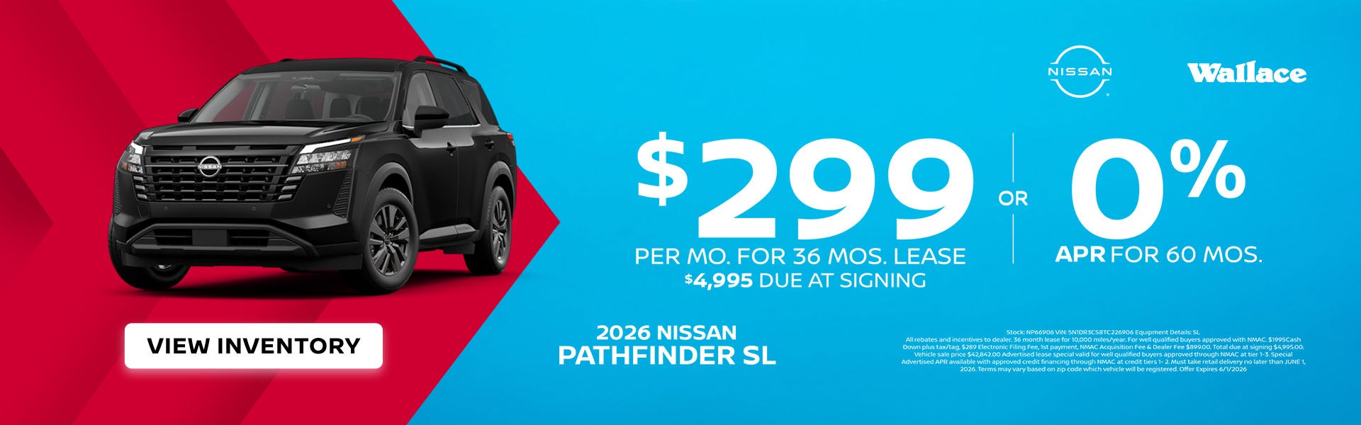 Nissan Pathfinder Special Offer