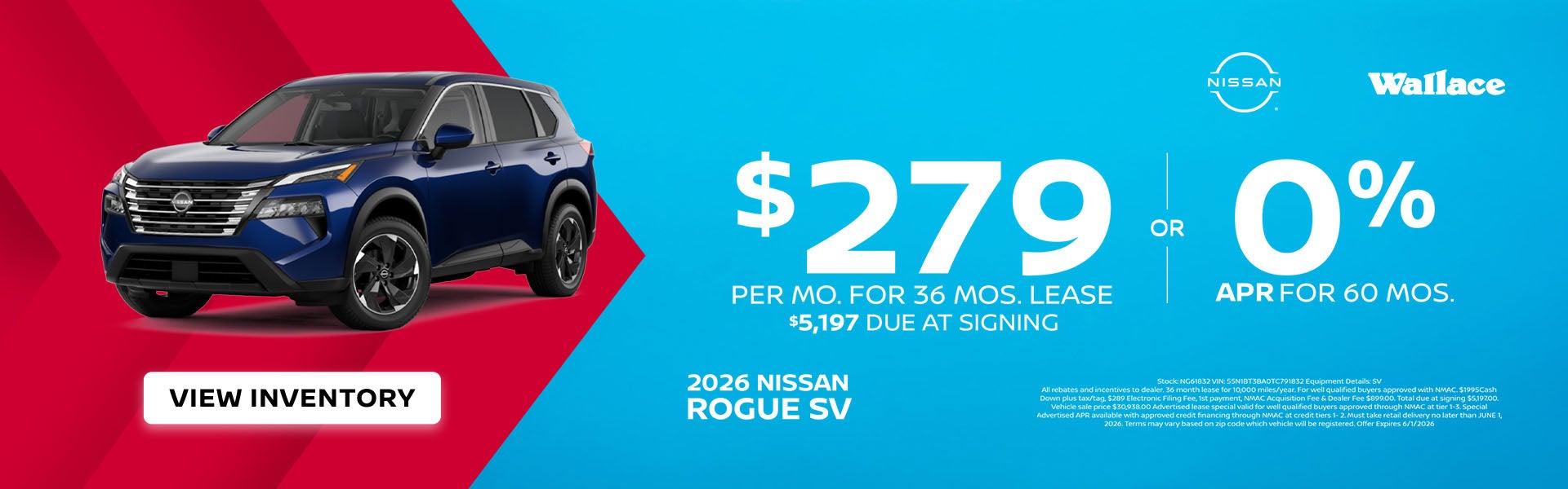 Nissan Rogue Special Offer