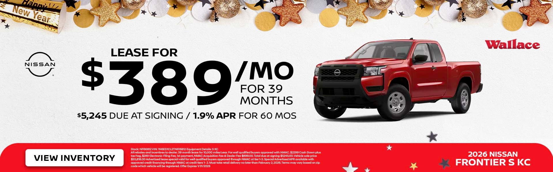 Nissan Frontier Special Offer